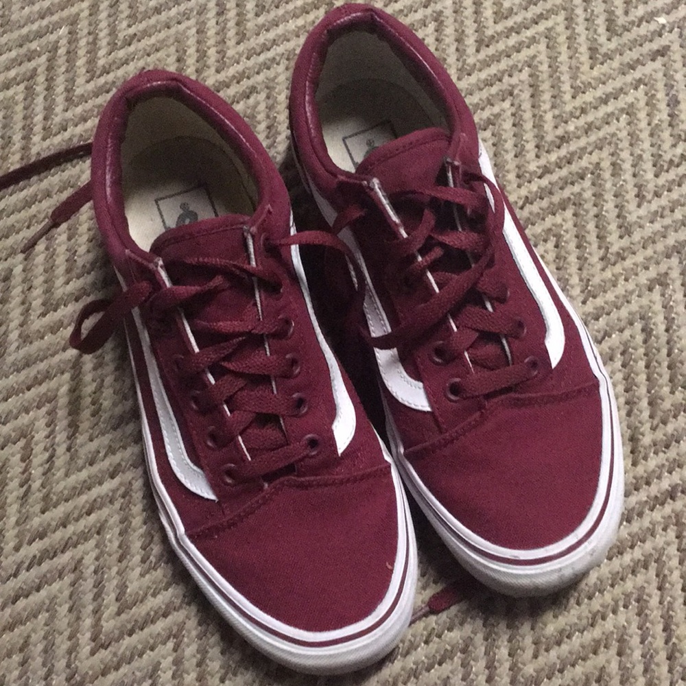 Burgundy Old Skool Vans